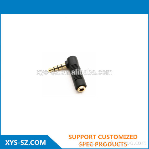 90 degree angle 3.5mm male to female adapter